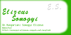 elizeus somogyi business card